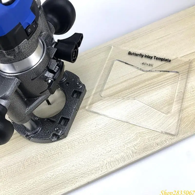 Router -Jig -Vorlage, Butterfly Inlay -Vorlagen Router und dekorative Vorlagen 831f