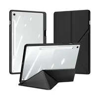 DUX DUCIS Funda transparente para Samsung Tab S10 FE Plus/S9 Ultra/S6 Lite, funda desmontable con cierre a presión, portalápices S, encendido/apagado automático
