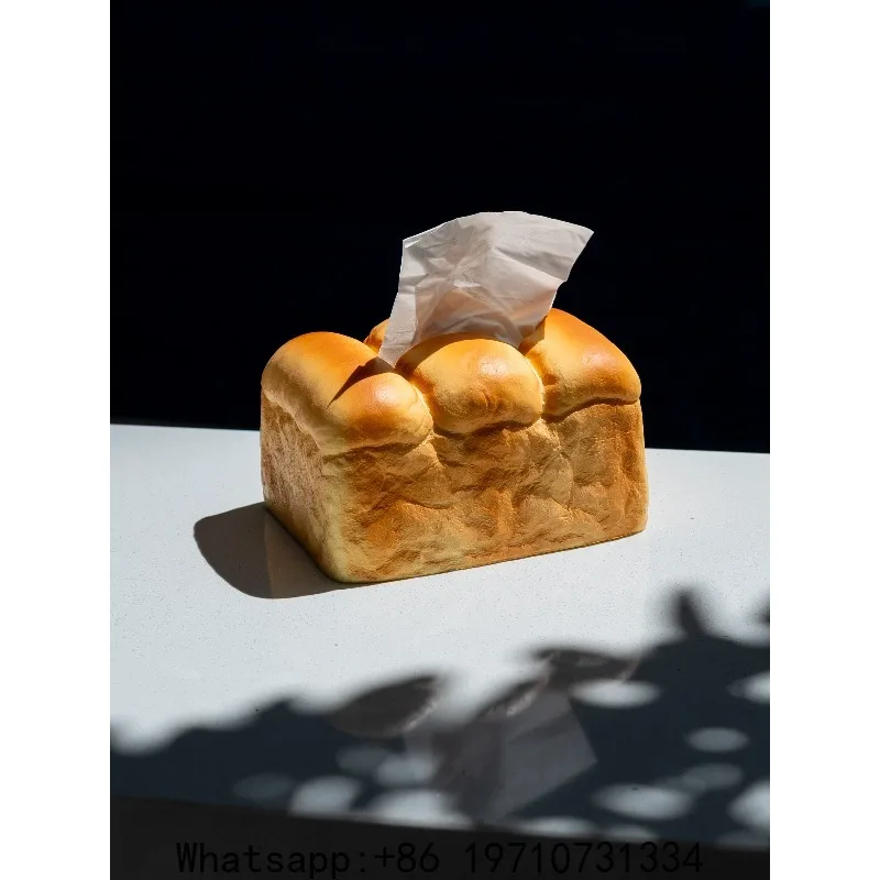 

Toast Bread Tissue Box Living Room Coffee Table Bedroom Carton Decorative Ornament