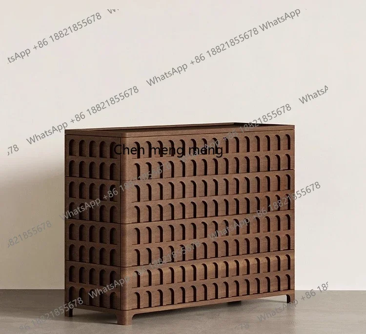 

Medieval style dining side, retro chest, simple storage, entrance, storage, dining side cabinet