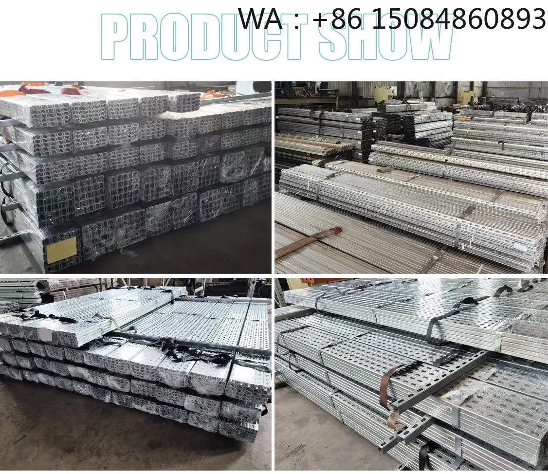 Slotted Galvanized C Strut Channel Steel, Solar Mount Bracket Raw Accessories, Slot Design Parts for Flexible Adjustment Househo