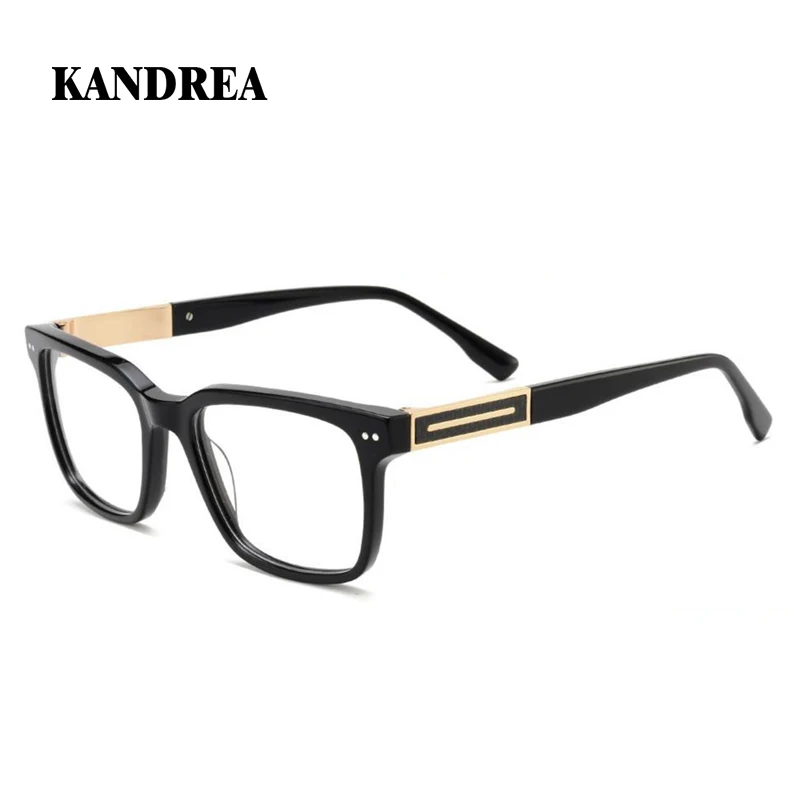 

KANDREA Fashion Acetate Glasses Frame Women Luxury Brand Design Square Eyewear High-end Quality Spectacles Eyeglasses 2821