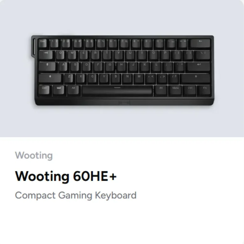 Wooting 60HE+ 磁気軸メカニカルキーボード DIY ゲーミングキーボード