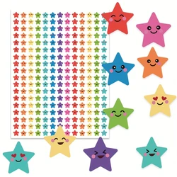 1170 pcs star stickers happy smiley stars student reward chart behavior labels diy crafts scrapbook school office supplies.