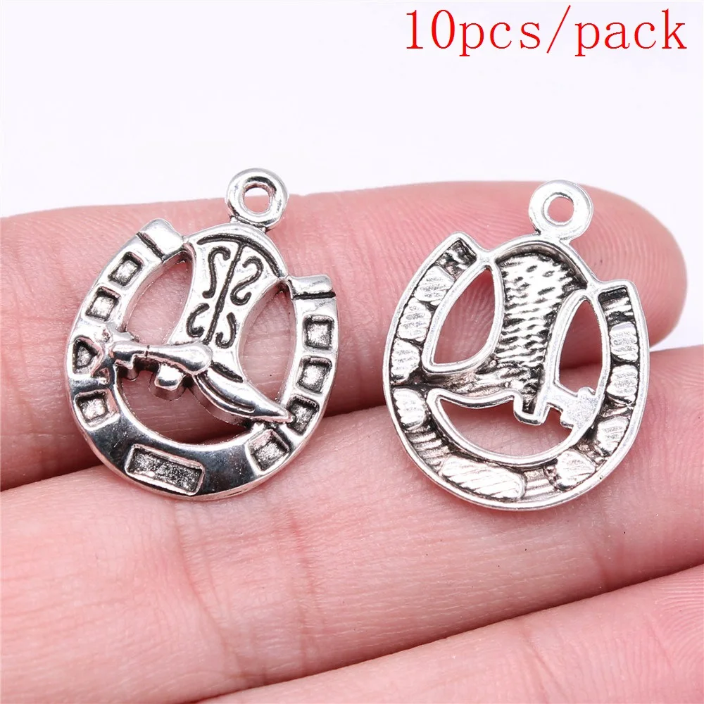 Bulk Charms For Jewelry Making Kit Pendant Diy Jewelry Accessories Lucky Horse Shoe Horse Head Charms