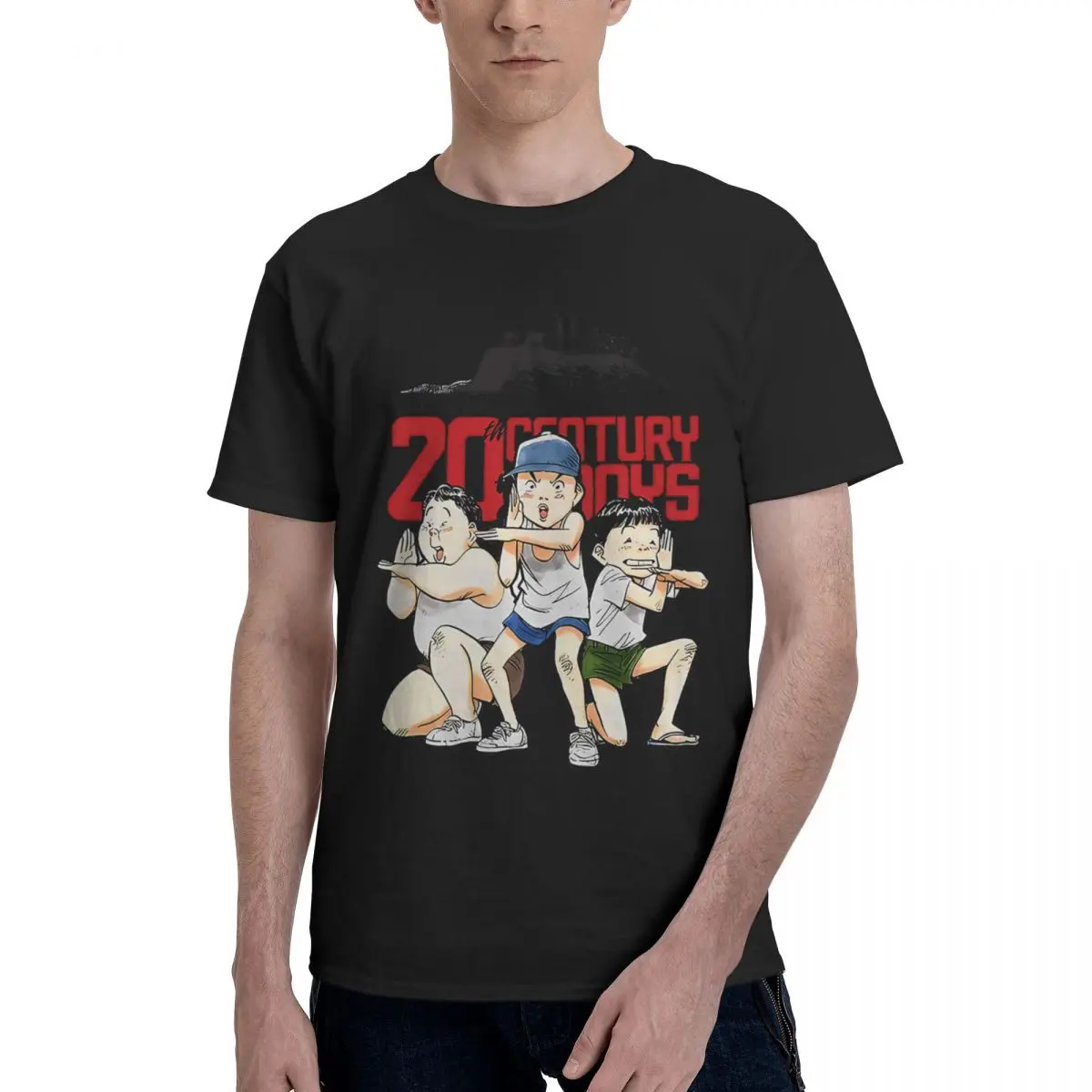 

20th Century для мальчиков Naoki Urasawa, повседневные дышащие удобные топы из 100% хлопка, забавные футболки Ugus, мужская одежда