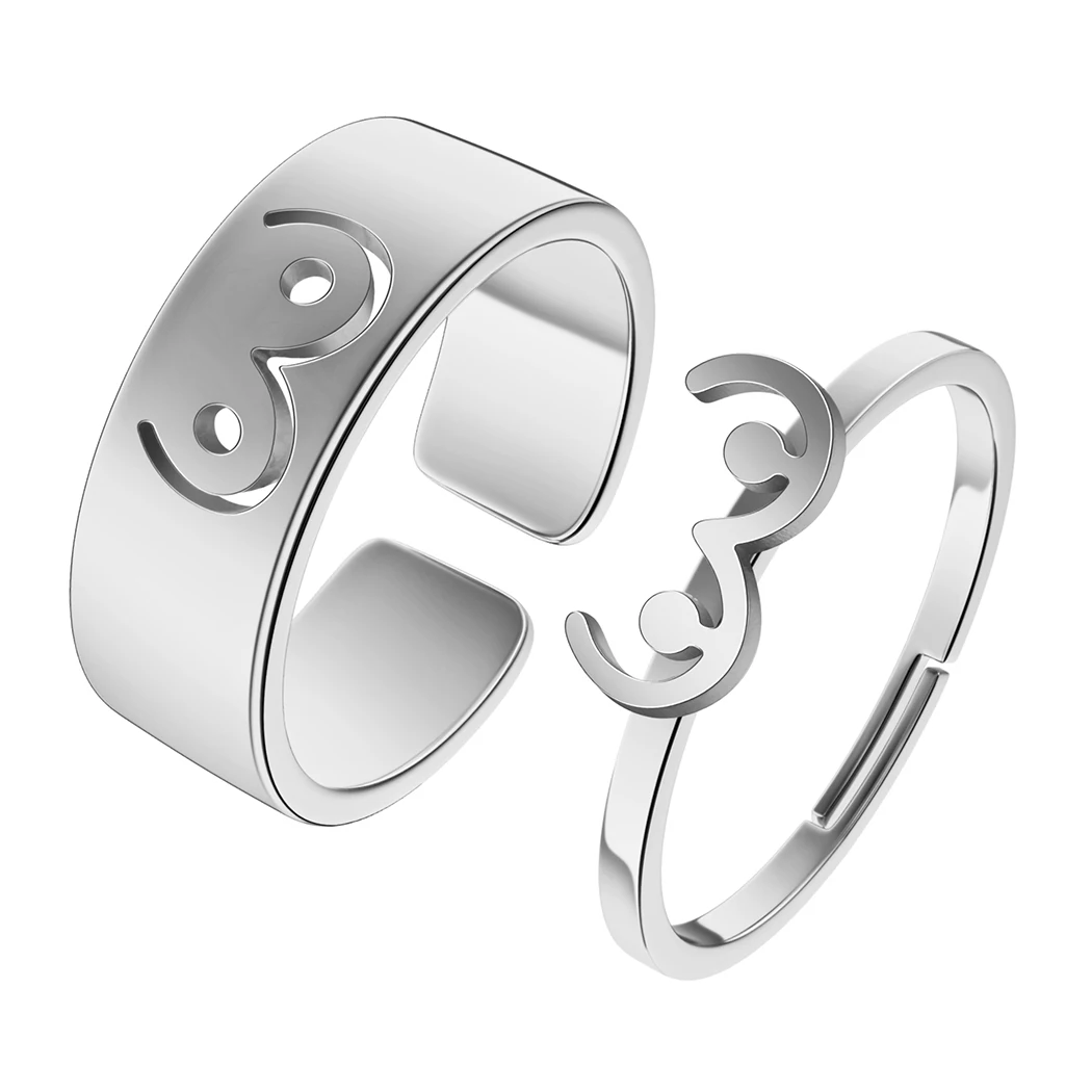 Stainless Steel Boobs Lesbian Ring Breast Jewelry Can Adjustable Ring Feminist Pride Gift