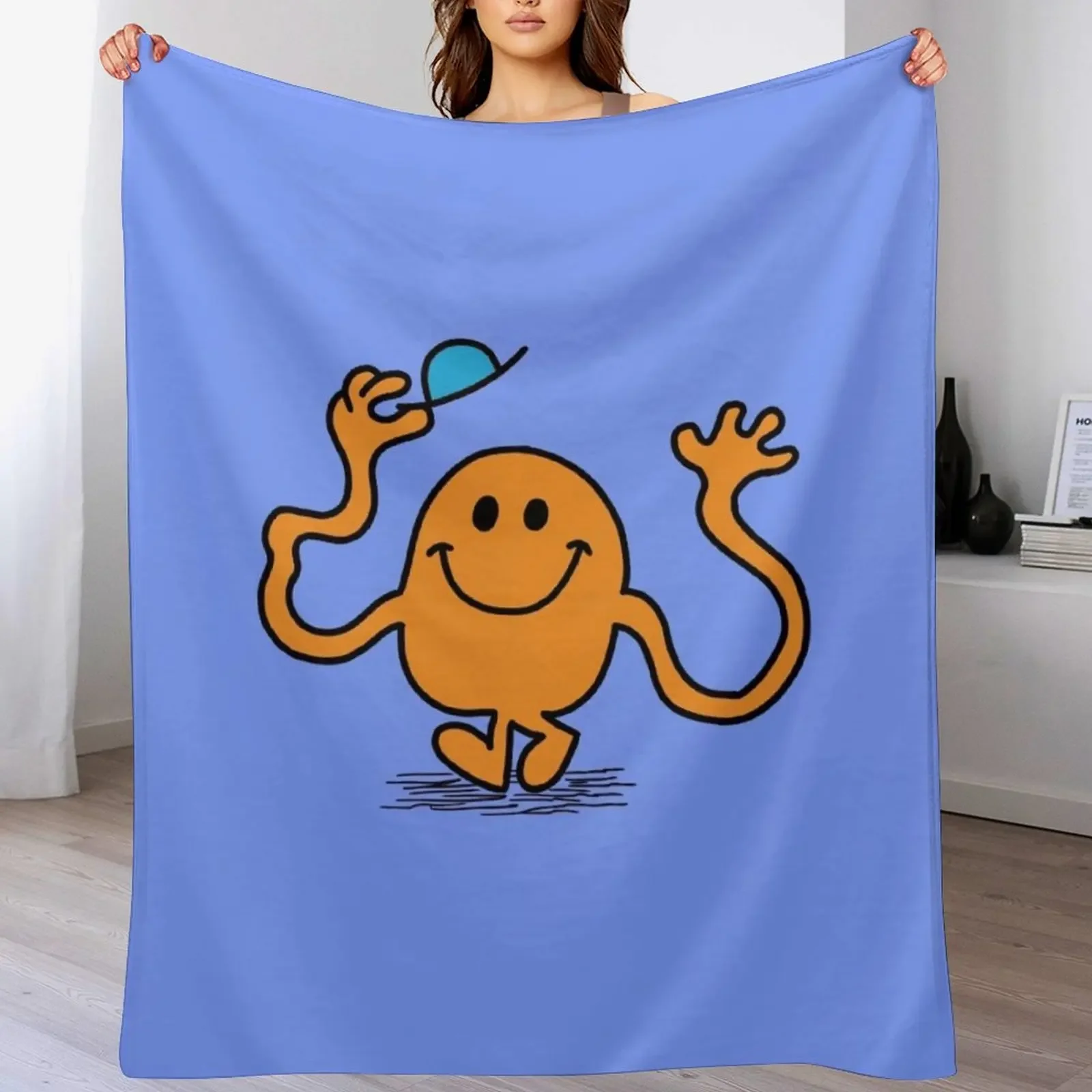 Tickle Man Throw Blanket Stylish Decor Blanket Gift for Friends Roommate