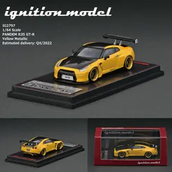 子供のための車のイグニッションモデル,gundam,日曜大工のおもちゃ,ギフト,gundam,ig,1:64, GT-R,r35