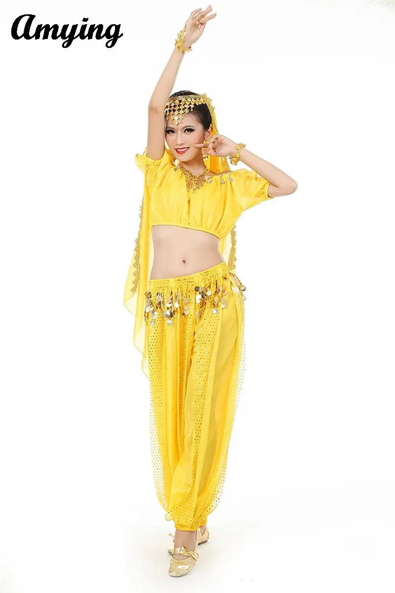 3PCS Belly Dance Costumes Set For Women Noble India Arabian Sari Clothes Performance Training Outfit Festival Costumes 2024 New