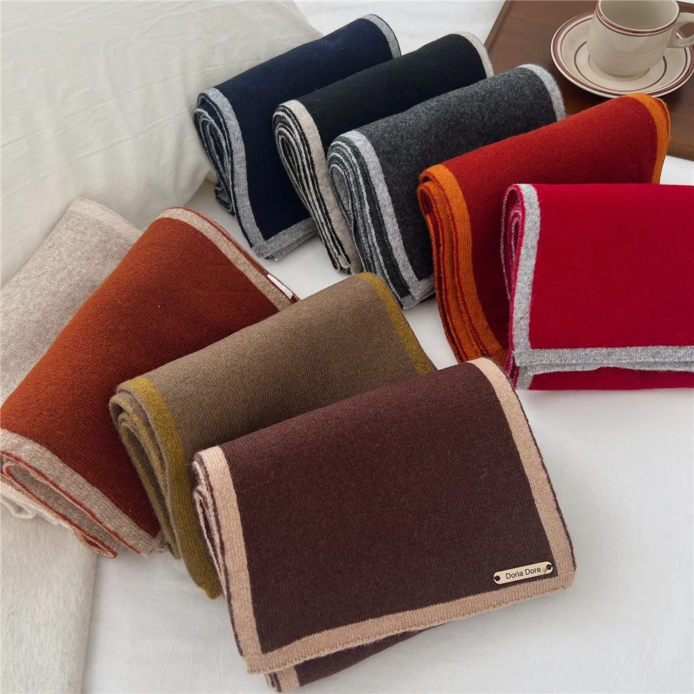 double-color-woolen-scarf-winter-ex-faionable-warm-ne-warmer-gift-for-students-couples-birthday-special-frame-design