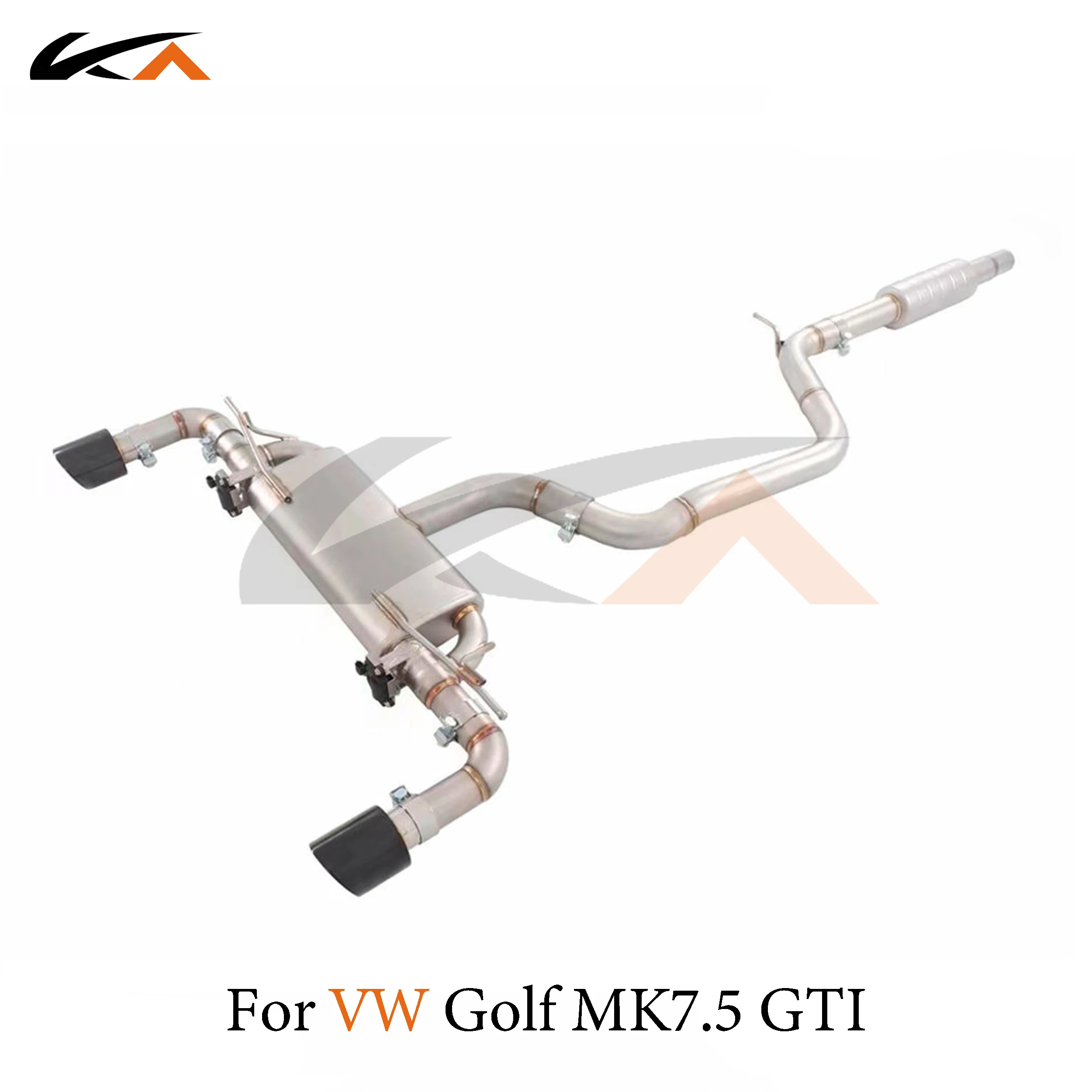 

KA Tuning exhaust system stainless catback for VW Golf MK7.5 GTI rear section performance muffler valve