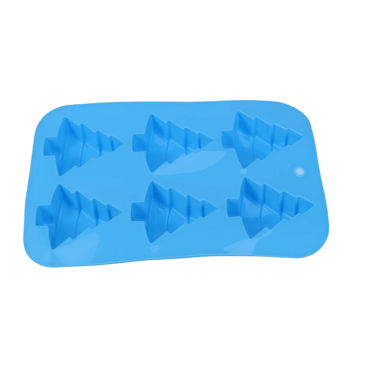 

Christmas Tree Shape 6 Cavity Silicone Cake Molds Non-Stick Heat-Resistant Flexible for DIY Desserts Chocolates Candies Cookies