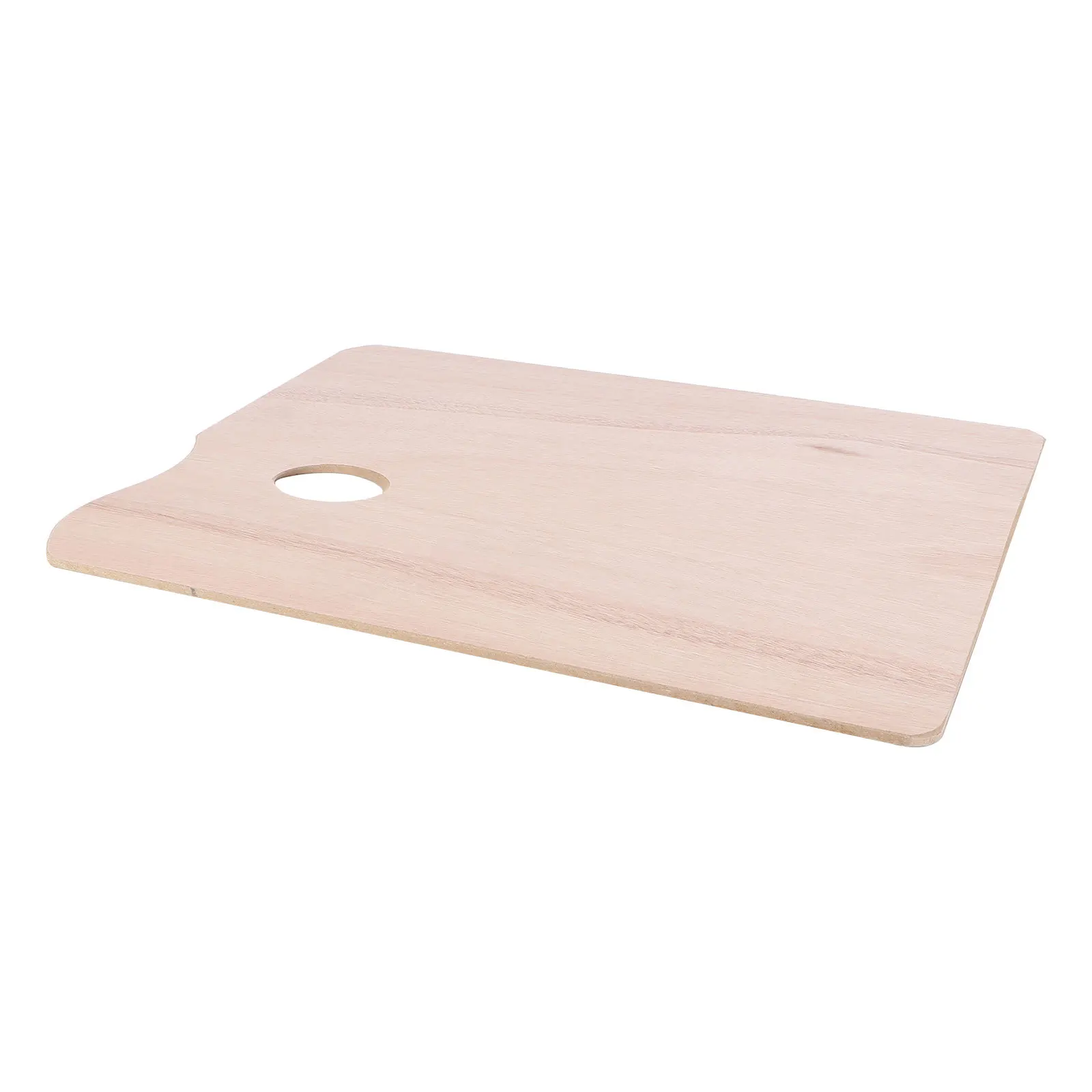 

1pc Wooden Color Mixing Palette Square Oil Painting Tray Hand Grip Lightweight Art Paint Board For Acrylic Watercolor Artists