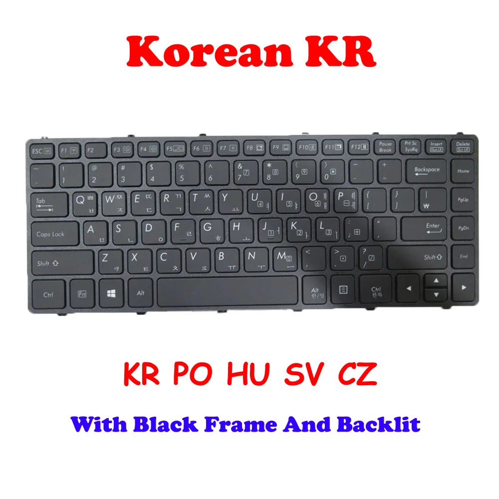 

Backlit S410 Keyboard For GETAC S410 G1 G2 G3 S410G1 S410G3 / S410 G3 6150e Czech CZ Portugal PO Hungary Korean KR Slovenian SV