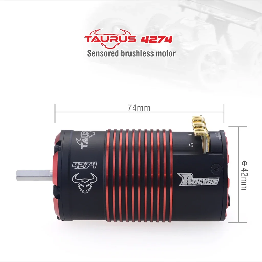 Surpass Hobby Rocket 4274 V2 1400KV 1500KV 1700KV 1950KV 2200KV Sensored Brushless Motor for 1/8 Rc Car On-road Off-Road Truck