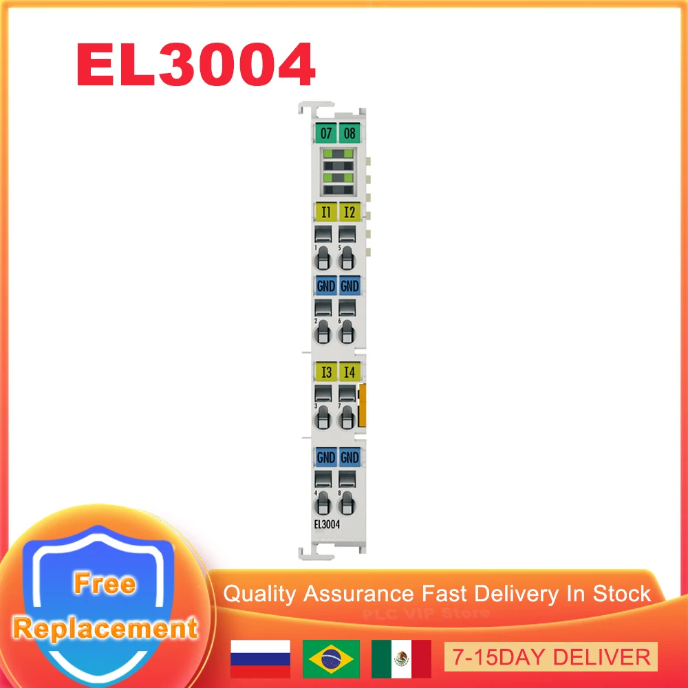 

Новый четырехканальный Модуль PLC Ethernet EL3004 EL 3004, аналоговый вход