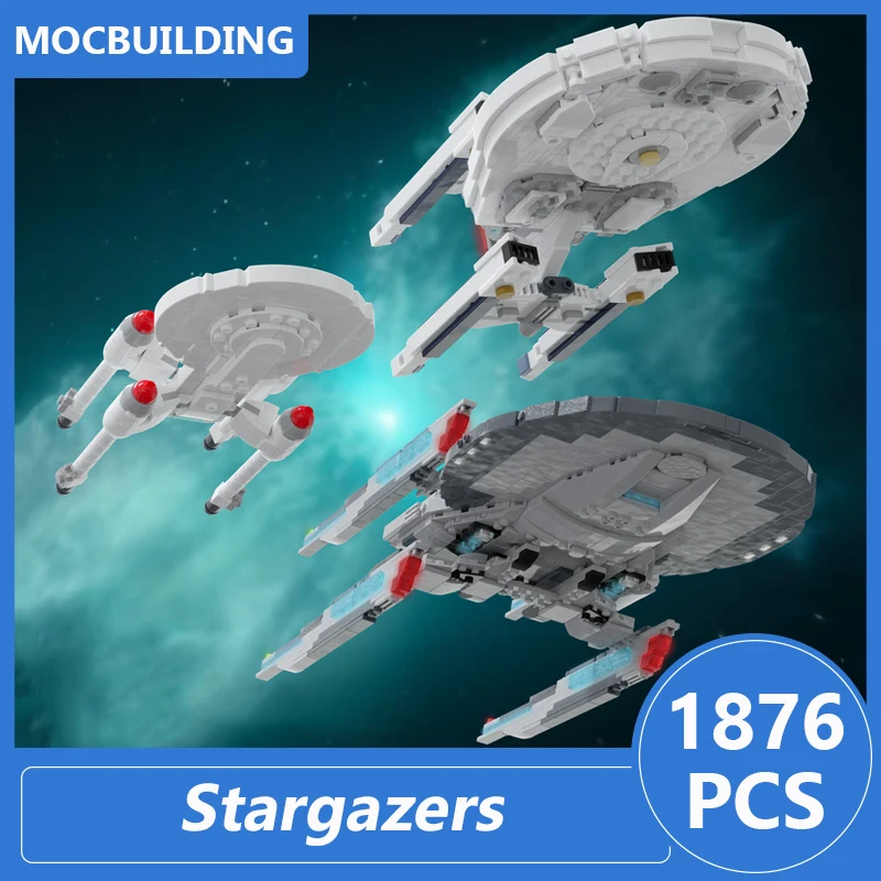 Stargazer 1:1250 Scale Model Moc Building Blocks Diy Assemble Bricks Space Educational Creative Collection Toys Gifts 1876PCS