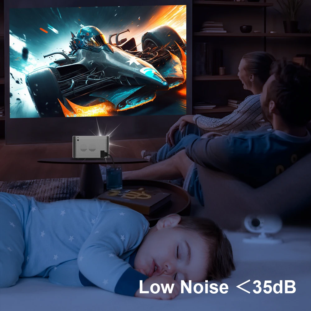 Magcubic Echter 1080P Native HY350 Autofokus Android 11 4K Wifi6 580ANSI H713 2+32G Sprachsteuerung BT5.0 Heimkino-Projektor – Detail 16