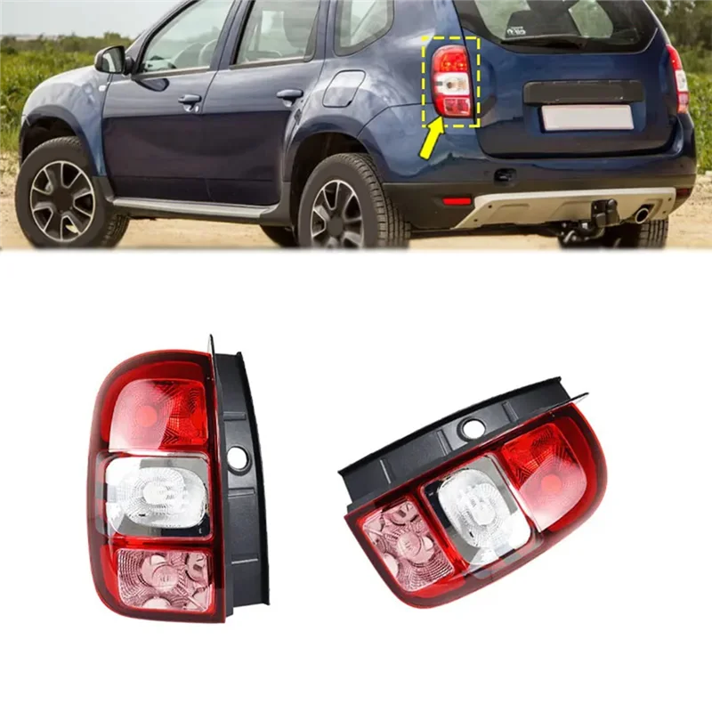 

Auto Rear Tail Light Warning Brake Light Signal Lamp Without Bulbs For Renault Dacia Duster 2013-2017