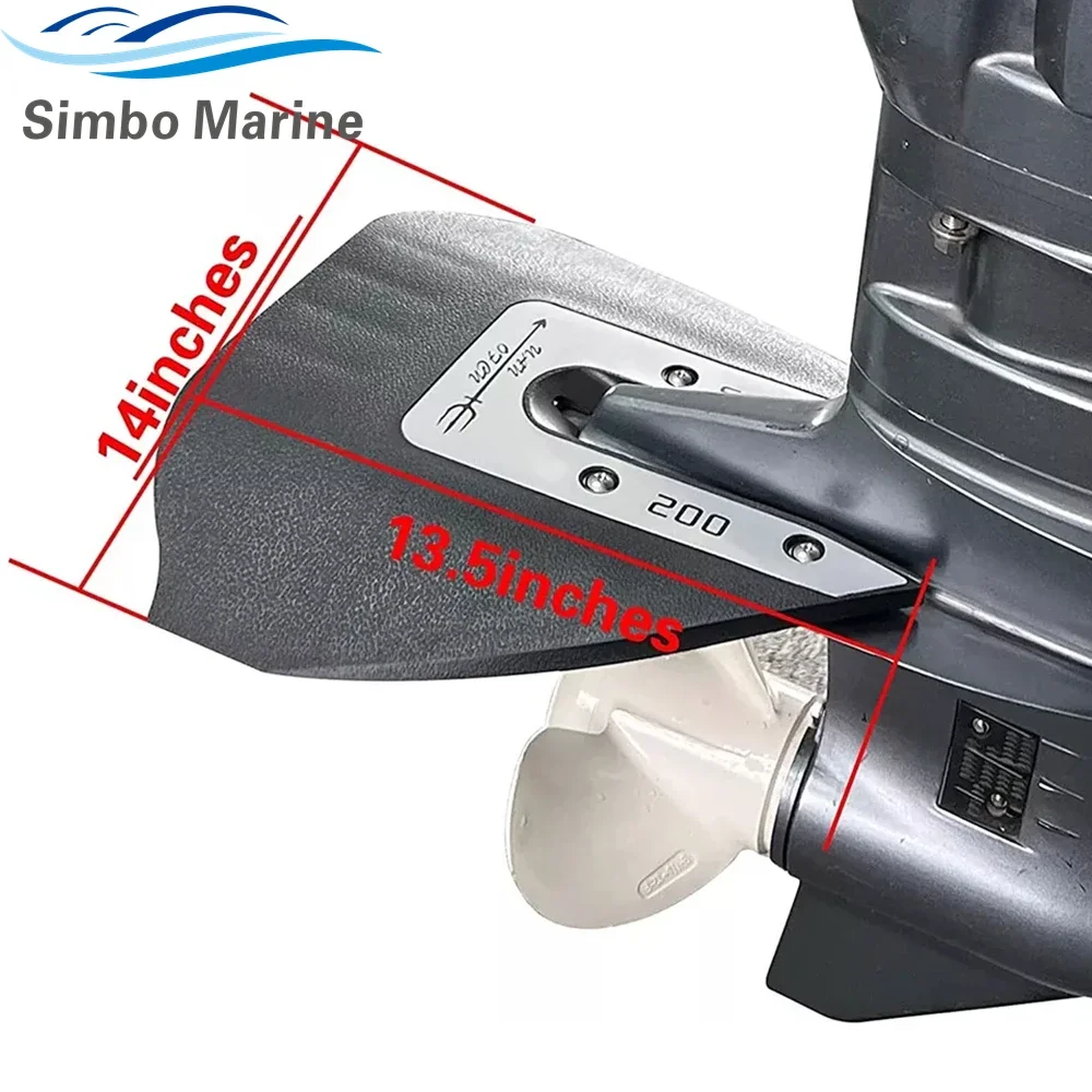 Sport 200 Whale Tail Hydrofoil Stabilizer For 8 to 40HP Fits Boat Outboards Yamaha Mercury Johnson Honda Tohatsu Suzuki