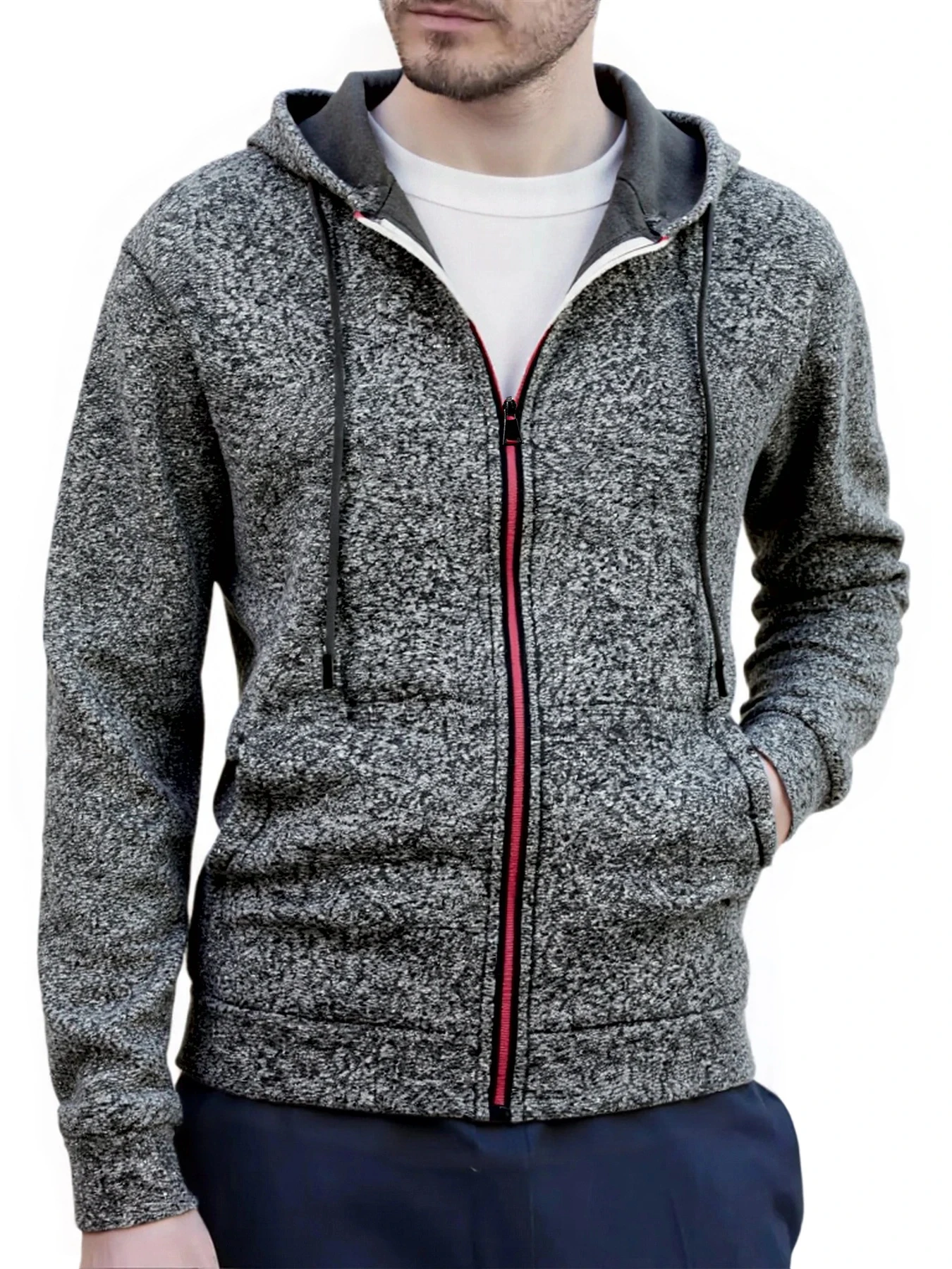 الرجال هوديي بلون الأساسية مقنعين سترة سترة البلوز الخريف والشتاء عارضة الرجال الشارع الشهير رياضية الذكور S-XXL