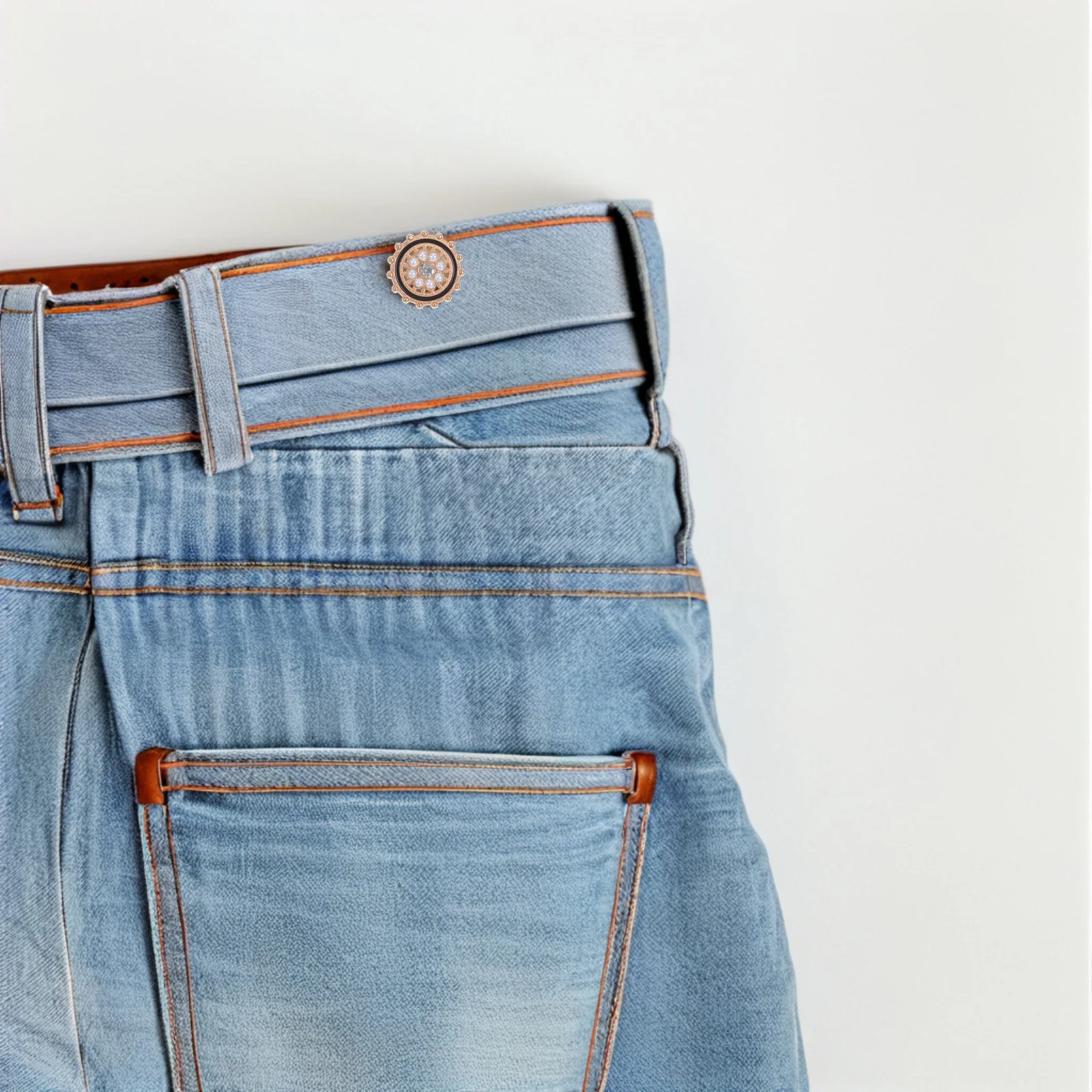 

15Pcs Vintage Decorative Buttons 25mm Round Rhinestone Pearl Design for Clothing Sweaters DIY Crafts Crystal Fancy Buttons