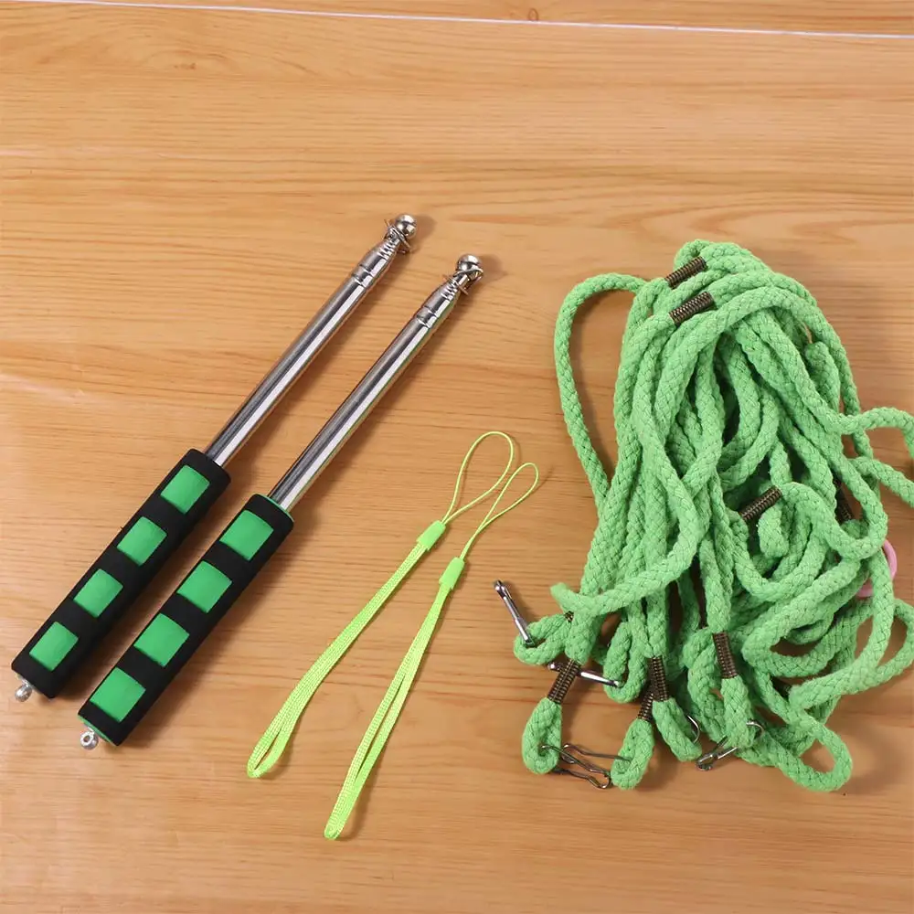 Children Big Size Outdoor Bubble Wand Adjustable Telescopic Bubble Machine Sticks Long Huge 3 Style Bubble Rope Set Party Favors