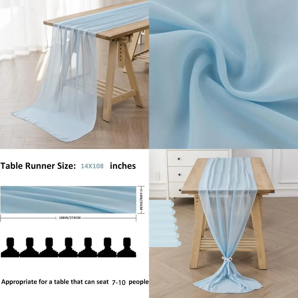 6Pack 9Ft Chiffon T… - image