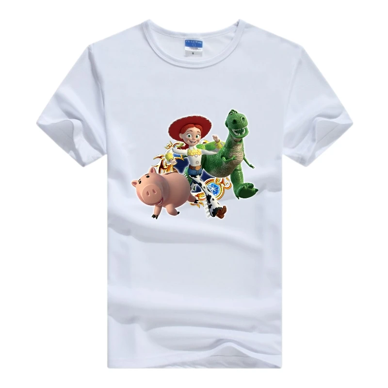 Sports Disney Cartoon Toy Story Woman Tops White Clothes Mens Tee Oversized Friends 2024 Summer Loose Blouse Grunge Y2K T-shirts