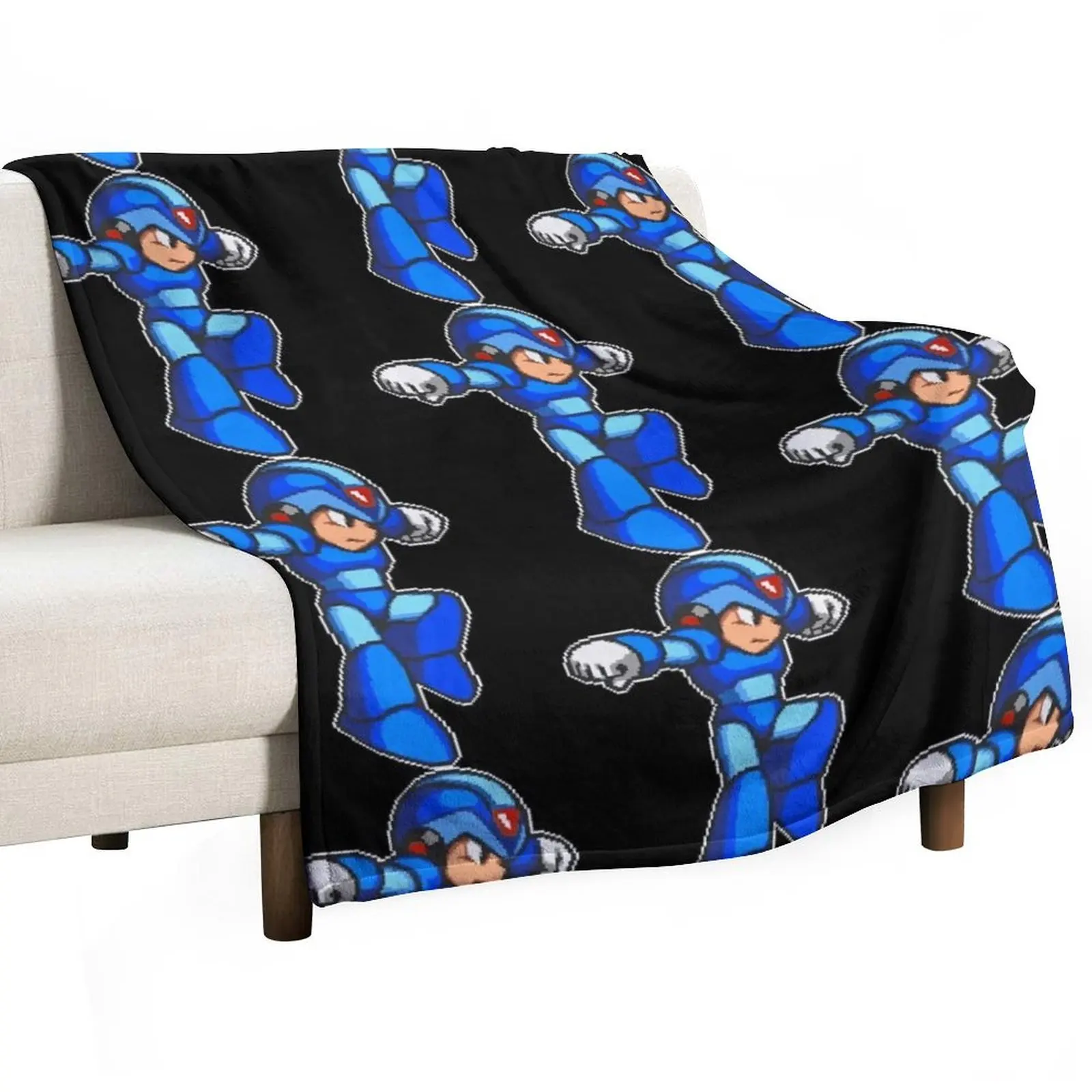 

Mega man X Throw Blanket Luxury Thicken for winter Giant Sofa Hairys Blankets