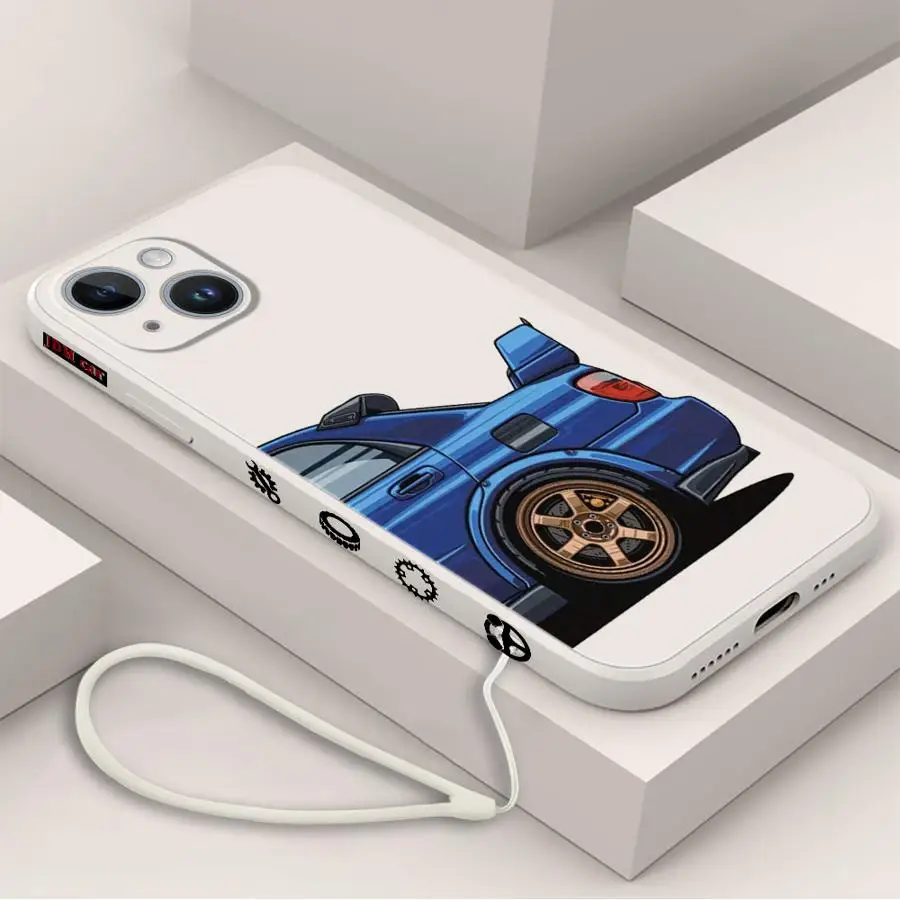Japan JDM Sports Cars Phone Case for Apple iPhone 15 16 Pro XS Max 13 14 Plus XR SE 7 8 12 11 Pro plus Matte