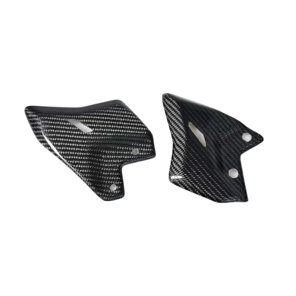 لكاواساكي نينجا 650 Z650 2017-2023 2024 ألياف الكربون دراجة نارية الملحقات الخلفية القدم كعب الحرس مسند القدمين أجنحة حامي