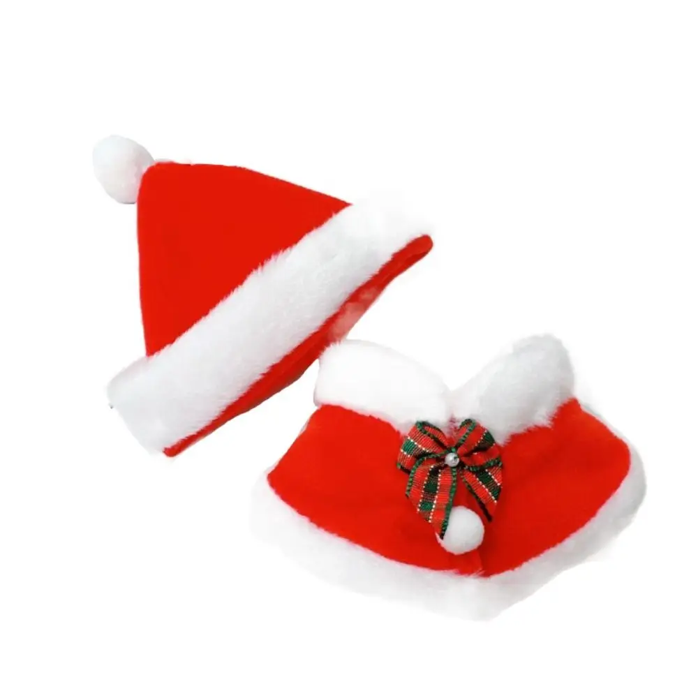 Chapeau de Noël en coton au beurre, remplacement de châle, vêtements en peluche, vêtements trempés, jouets en peluche Everak, vêtements de bricolage, 10cm