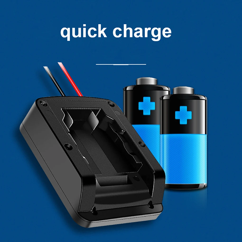 

ABS Battery Adapter Dock Portable DIY 14.4V/18V/20V Professional 14AWG 135mm Power Connector Workshop Factory Holder