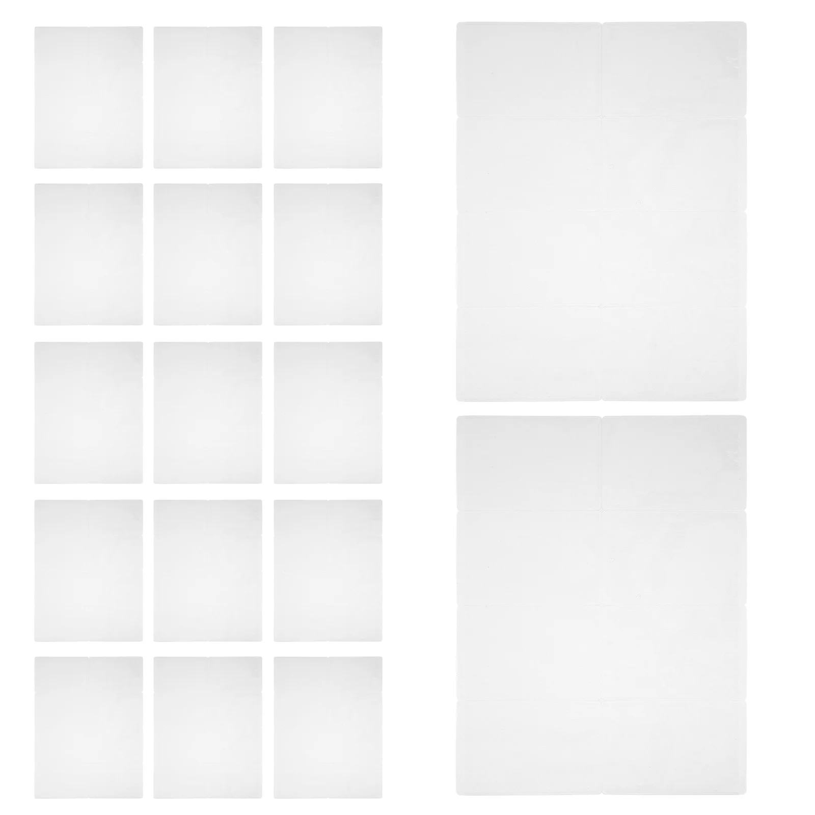 100Pcs Card Storage Sleeve Clear PVC Card Protectors for Trading Game Playing Credit Id Cards Dustproof Scratch-Resistant Sleeve