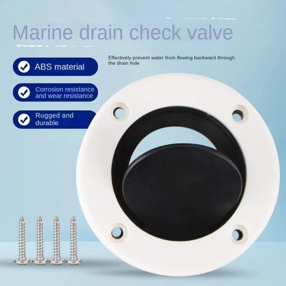 Durable Marine Drain Valve Prevent Backflow Reliable Thickened Scupper Valves Leak-Proof Multipurpose Boat Parts