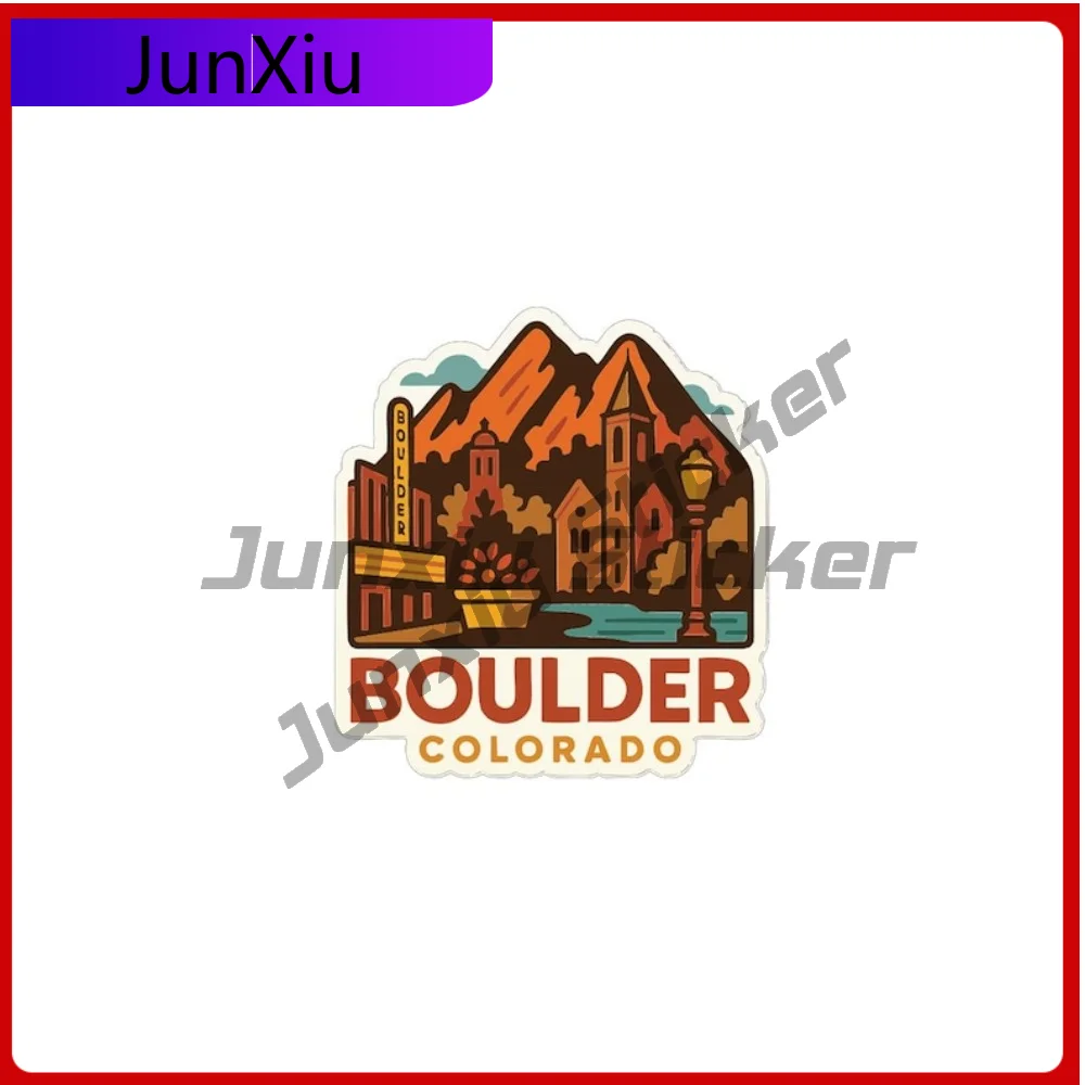 

Boulder Colorado Travel Sticker Vinyl Decal Anti Scratch Exterior Accessories Stickers Motorhome Rv Bumper Truck Pickup Caravan