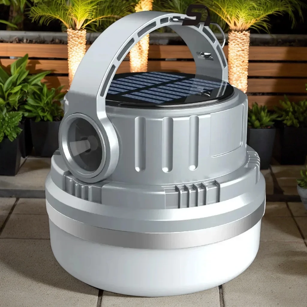 Portable Solar Defense Flashlight Stick - High-Lumen LED Tent Light for Camping & Emergencies (Compact)