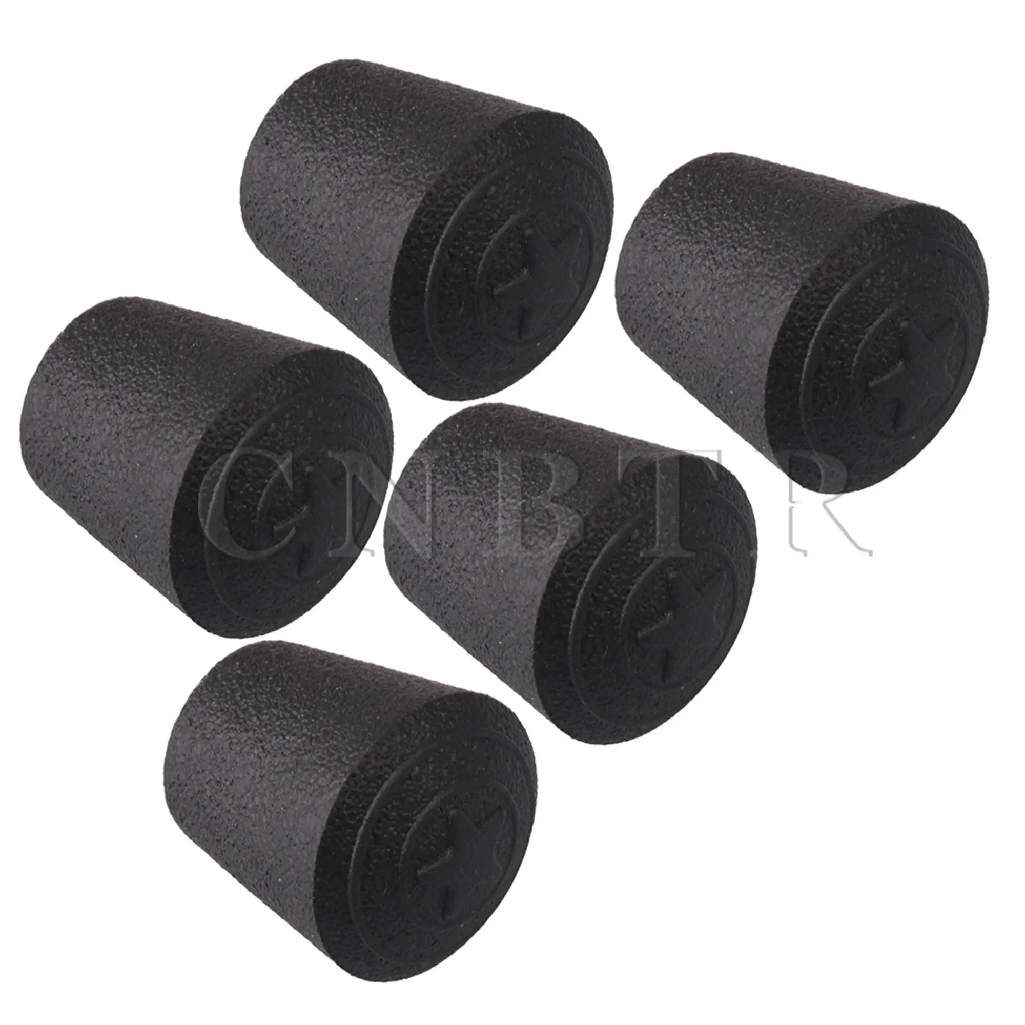CNBTR 100PCS Arc Type Inner Dia 10mm Anti-Slip Synthetic Rubber Table Chair Leg Tips Caps