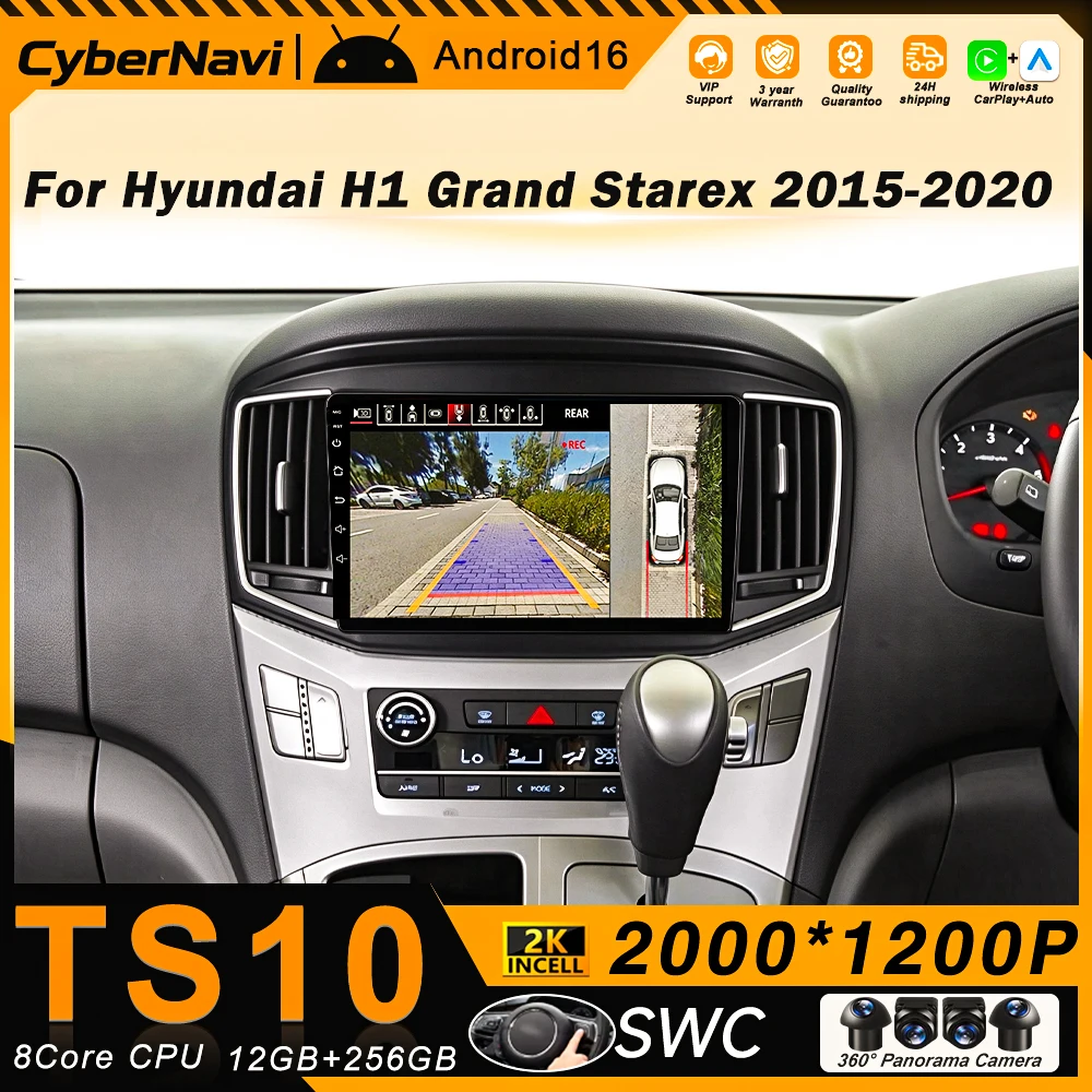 Car Radio Carplay Android Auto For Hyundai H1 Grand Starex 2015-2020 Multimedia Player Head Unit Navigation Stereo No 2din DVD