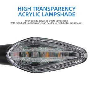 Impermeável motocicleta Turn Signal Light, Amber Blinker Indicator, Moto Scooter Aviso, Rear Tail Lights, Running Lamp, Iluminação, 2pcs 10 principais vendas pisca sequencial moto - №10
