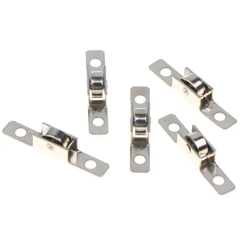10Pcs Sliding Door Pulley Wheels Long Lasting Rollers for Kitchen Bathroom Cupboard Cabinet Replacement