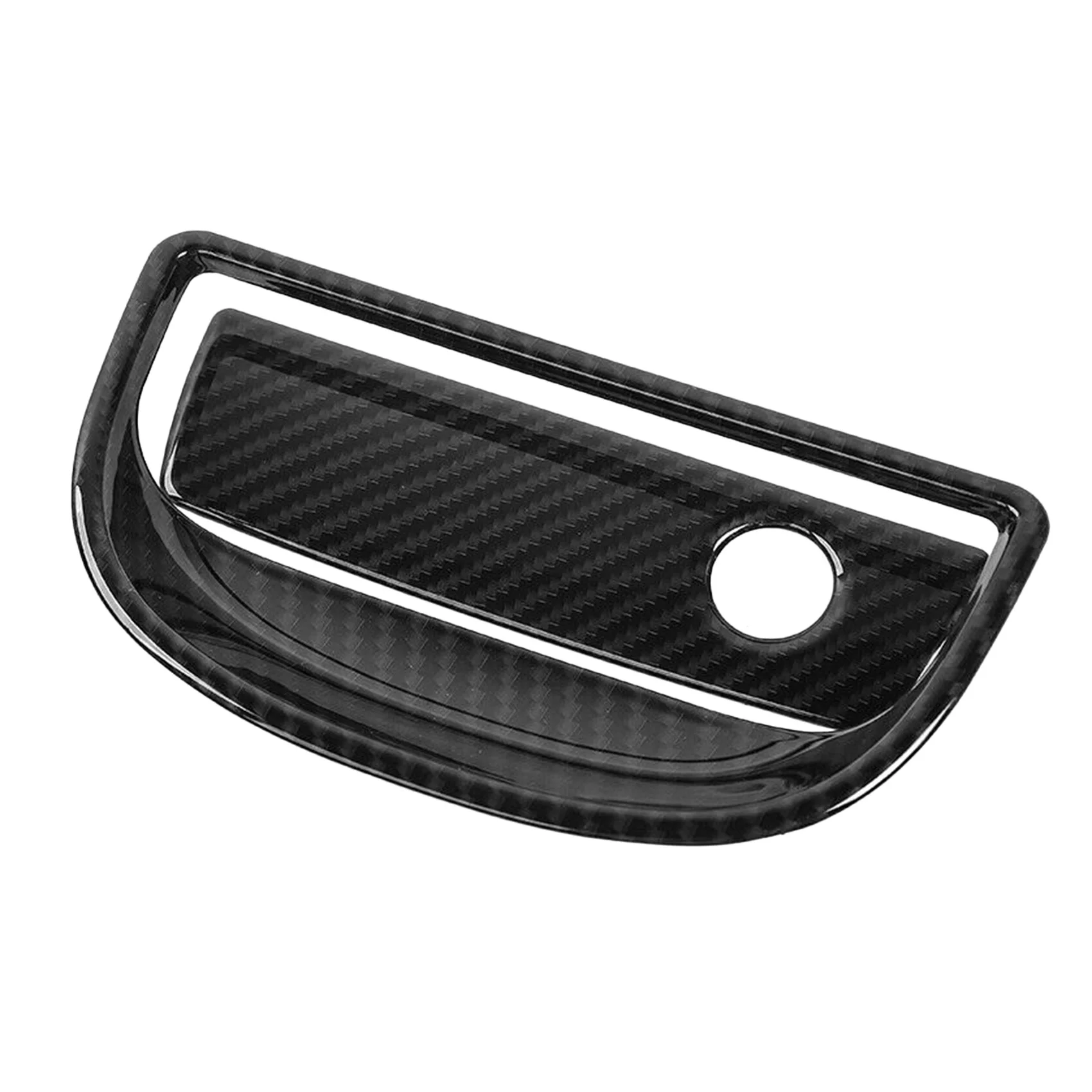 Carbon Fiber Co-Pilot Storage Box Handle Cover Trim for JK