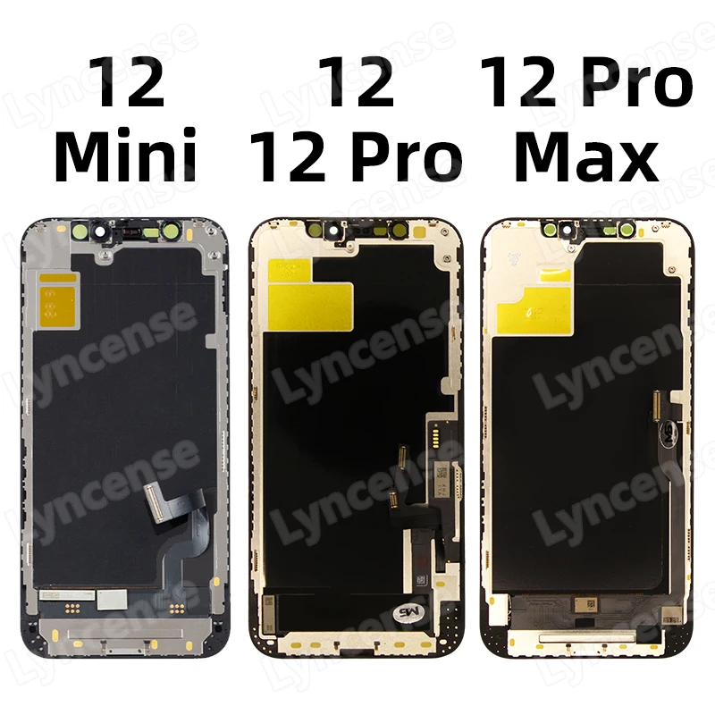 AAA++ OLED Para iPhone 13 Pro Max, LCD 12 Mini, 13, pantalla táctil digitalizadora INCELL para iPhone 12 Pro Max, 14 Plus, 15 Pro LCD X 4