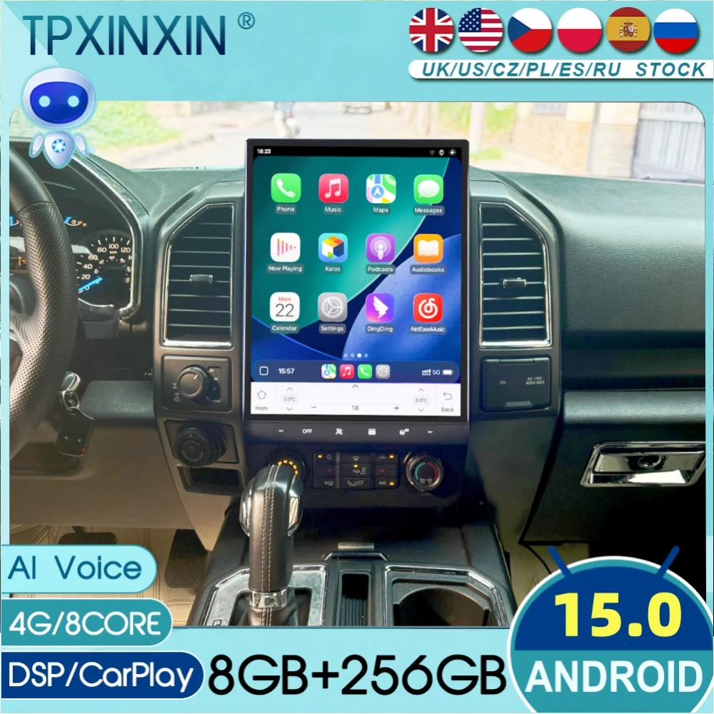 

16.2“ 4K For Ford F150 2015 2016 2017 2018 2019 2020 Android Carplay Car Radio Stereo Automotive Multimedia Player GPS Head Unit