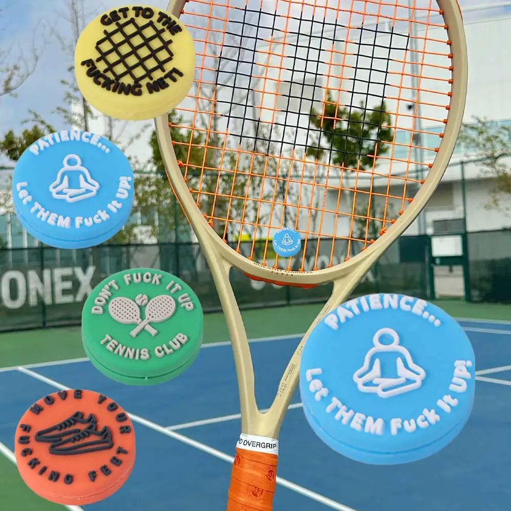 Anti-vibration Tennis Racket Shock Absorber Reusable Colorful Racket Vibration Dampeners Creative Universal Tennis Damper view 5