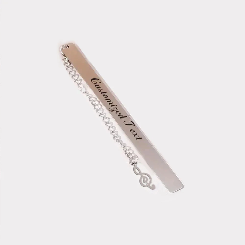 Personalized Custom Text Charm Bookmark Pendant