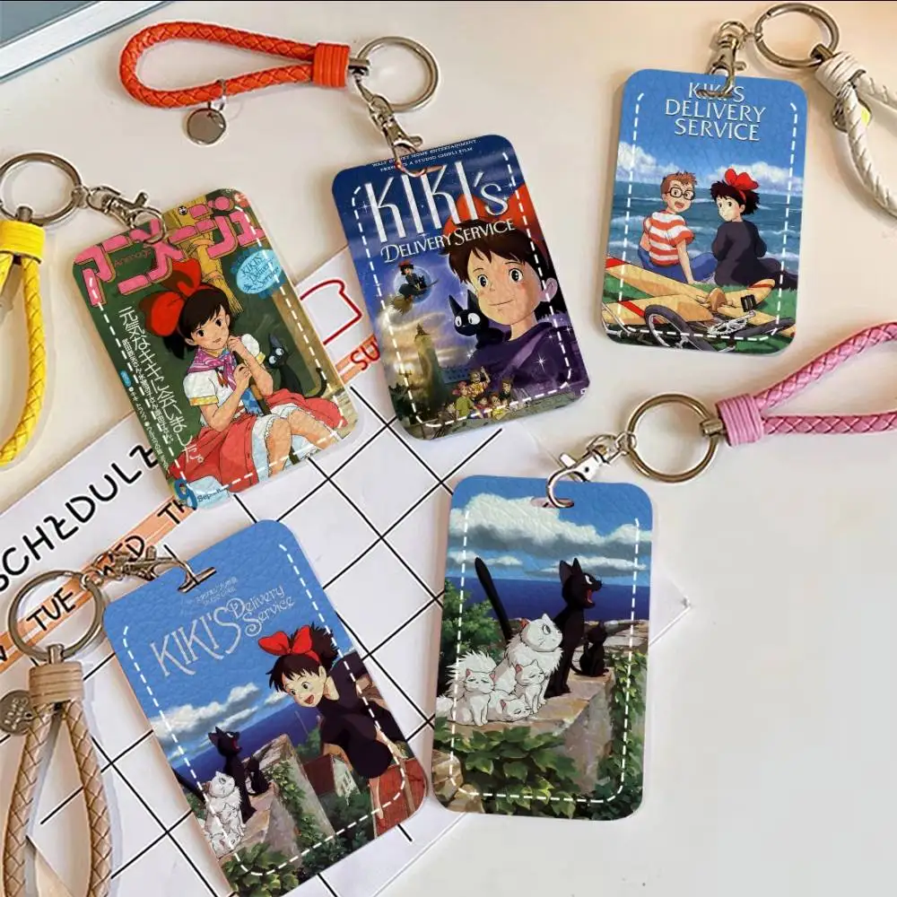 K-Kikis-s D-Delivery S-Service Anime - Funda protectora rectangular para tarjetas de crédito y tarjetas de autobús, con diseño de llavero