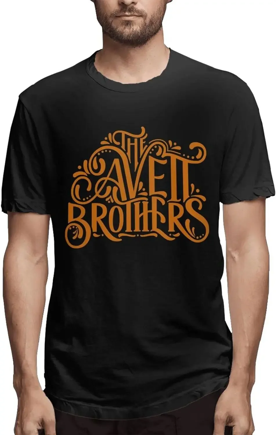 The Avett Rock Music Brothers Band Logo T Shirt Man's Fashion Tee Cotton Loose Short Sleeves Shirts Black